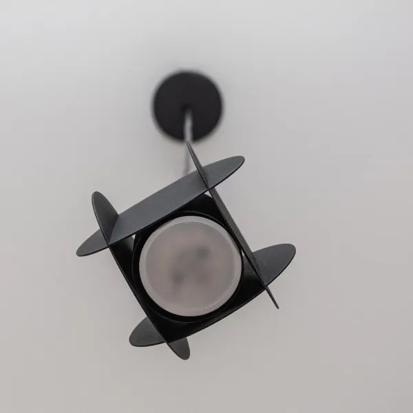 Závesné svietidlo na lanku GAMBIT 1xGU10/10W/230V čierna