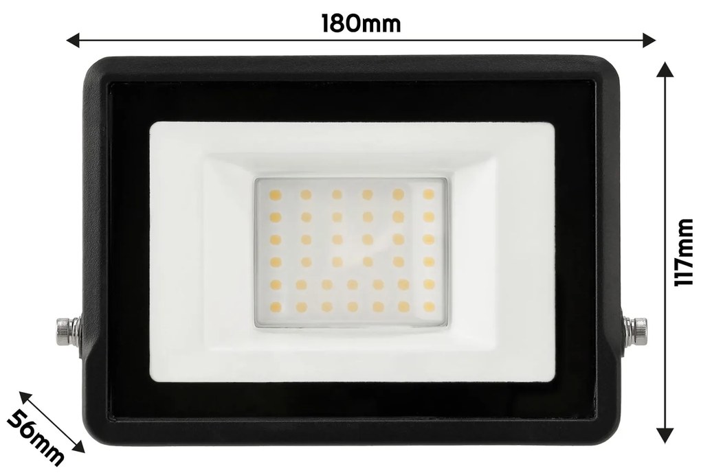 BERGE LED reflektor MASTER - 30W - IP65 - neutrálna biela