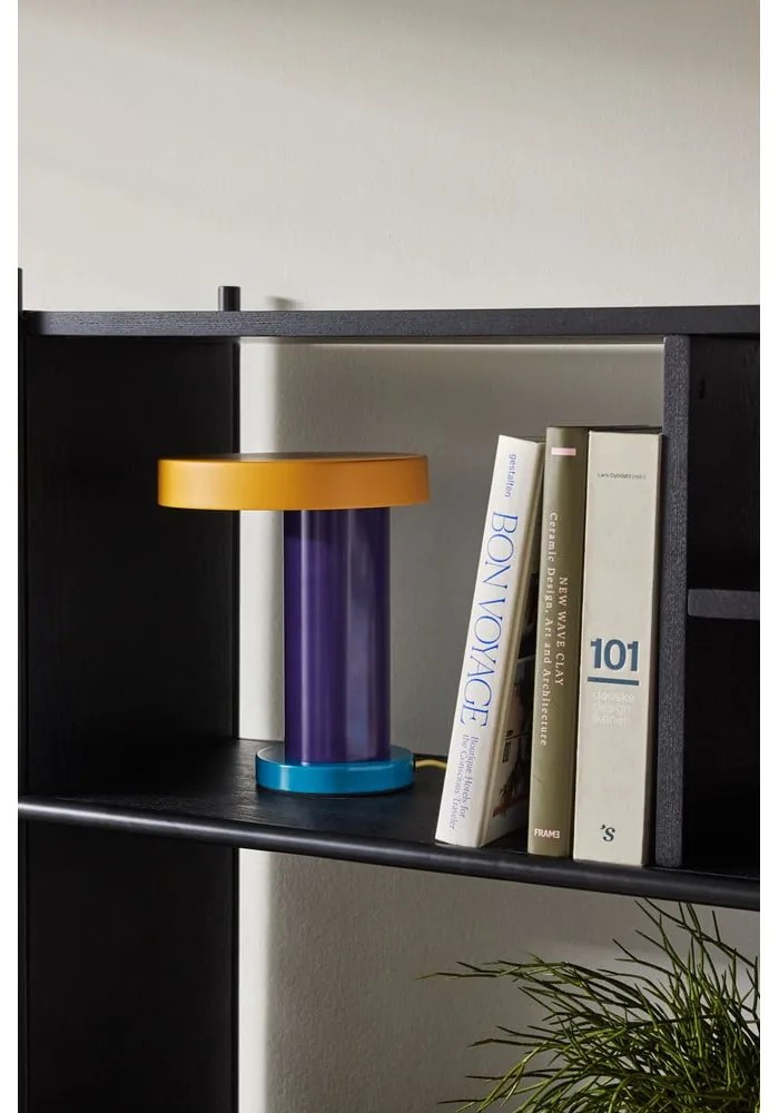 Fialová LED stmievateľná stolová lampa (výška 25 cm) Magic – Hübsch