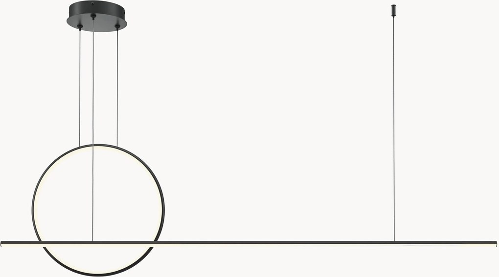 Stmievateľné závesné LED svietidlo Halo