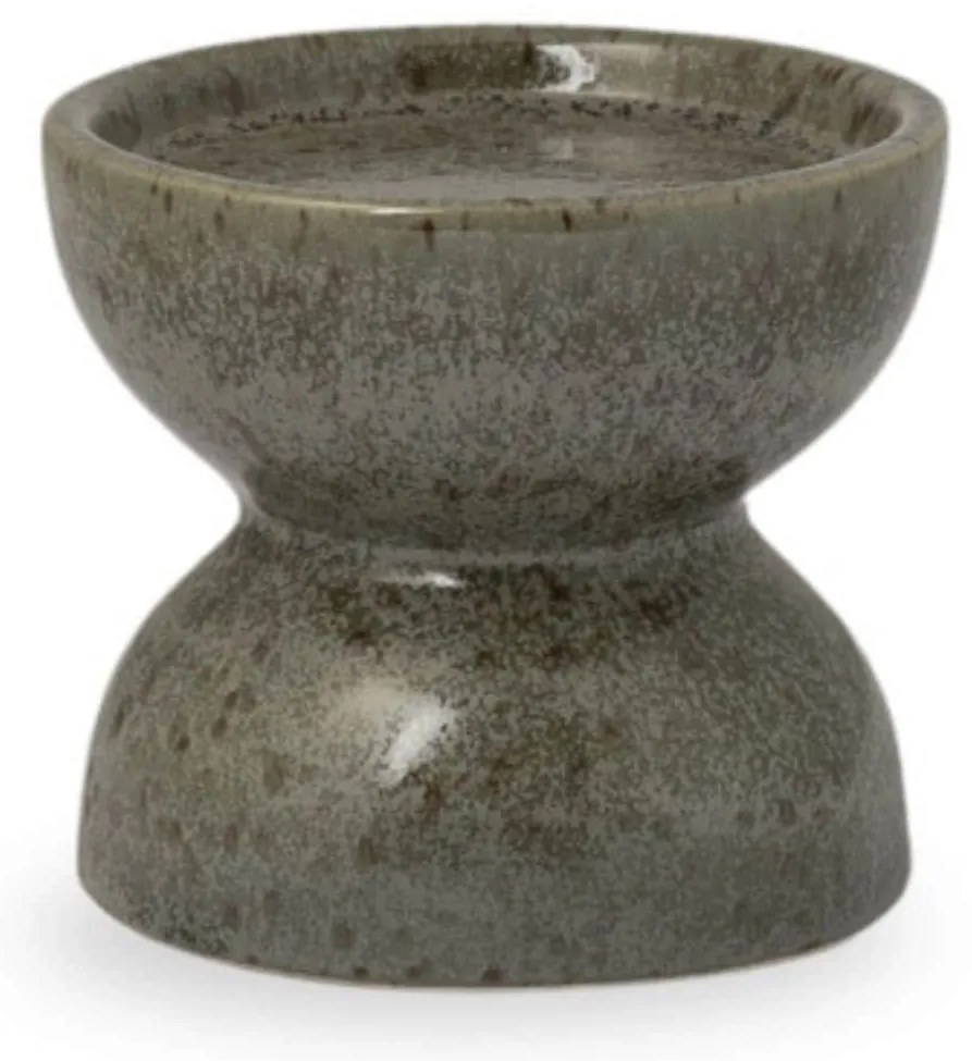 Storefactory Keramický svícínek Högalid Green 9 cm
