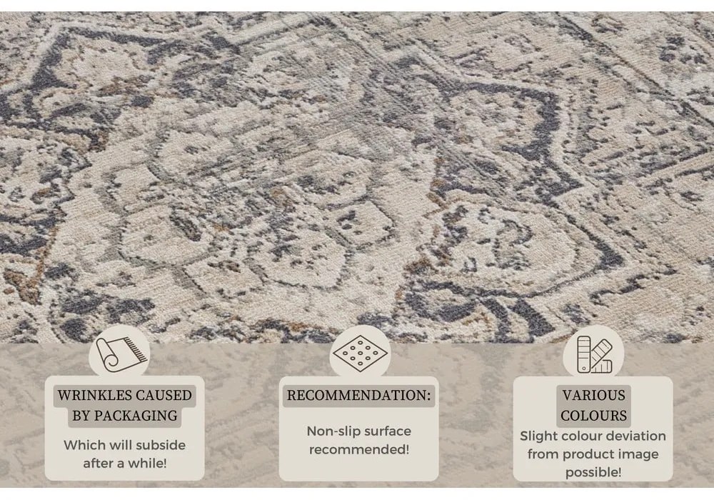 Sivobéžový koberec 240x340 cm Terrain Designer Sand – Hanse Home