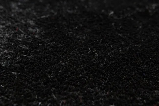 Kúpeľňový koberček Malmo čierny, kruh