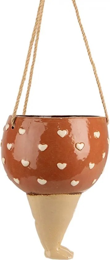 Keramický závesný kvetináč nohy ženy Woman Planter - 17*15*20 cm