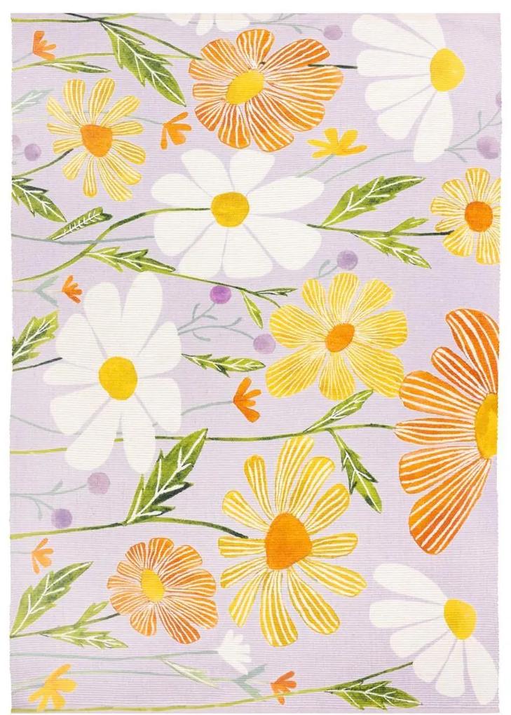 Exteriérový koberec „Wflower Lilac", 120 x 170 cm