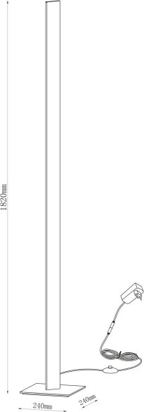LED stojacia lampa BERNADETTA LED/28W/230V 4000K biela