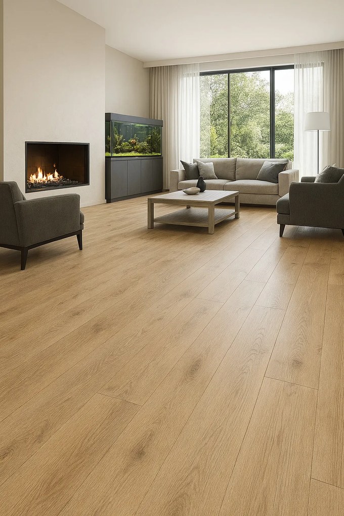 Gerflor, PVC podlaha - lino AladinTex Ultra 0720, na mieru, šíře 2m,4m, hnedá, filc, chodba / predsieň