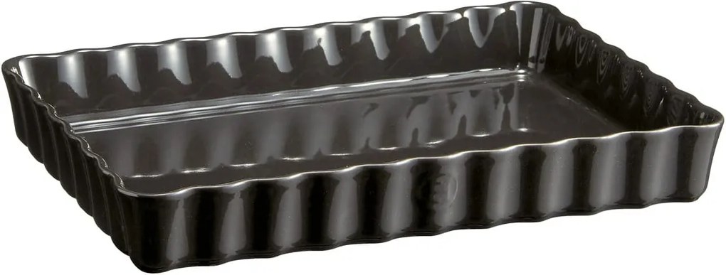 Peprovočierna obdĺžniková koláčová forma Emile Henry, 24 × 34 cm