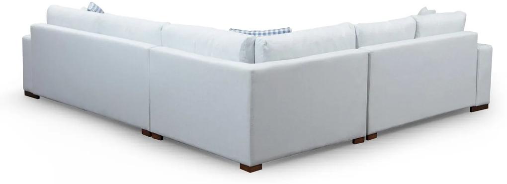 Dizajnová rohová sedačka Bellona 322 cm béžová - pravá