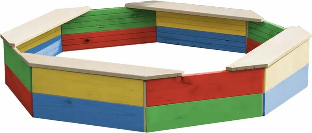Marimex | Drevené pieskovisko osemhranné farebné | 11640198