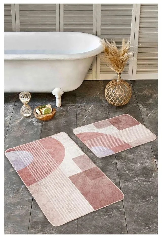 Zamatové kúpeľňové predložky v súprave 2 ks 60x100 cm – Mila Home