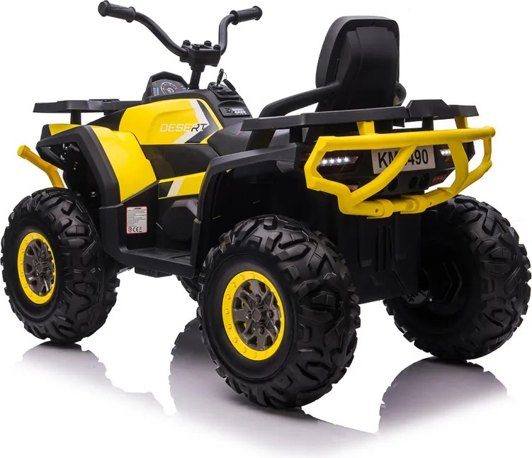 LEAN CARS Elektrická štvorkolka XMX607 LED MP3 žltá
