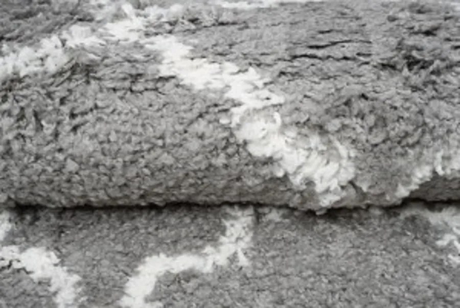 TA Koberec P129B TMAVO SIVÁ/KRÉMOVÁ BOHO Rozmer: 100x250 cm