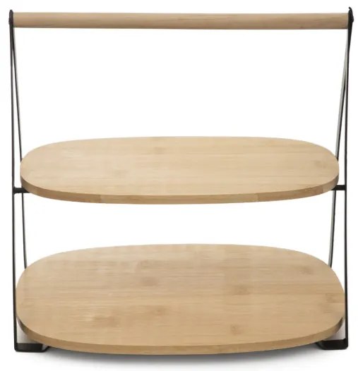 Dvojposchodový podnos BAMBOU bambusový 893785