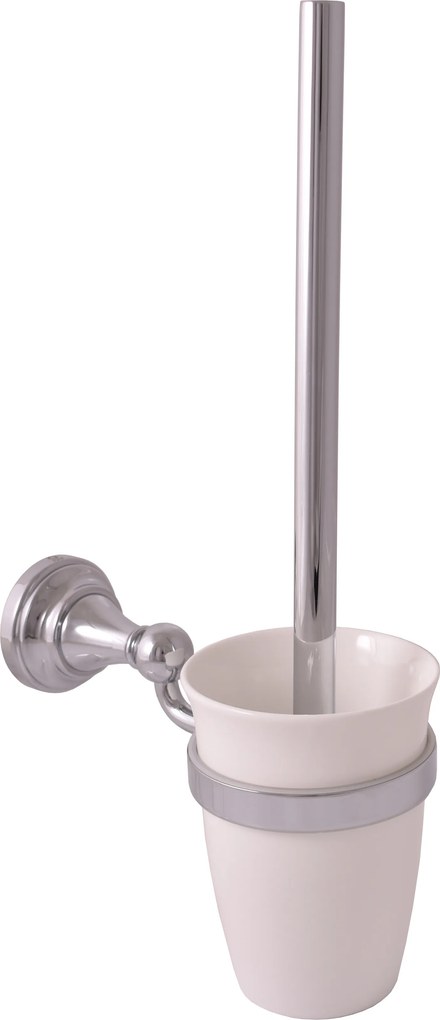Slezák - RAV WC kefa, miska keramická MORAVA RETRO - MKA0500, Chróm