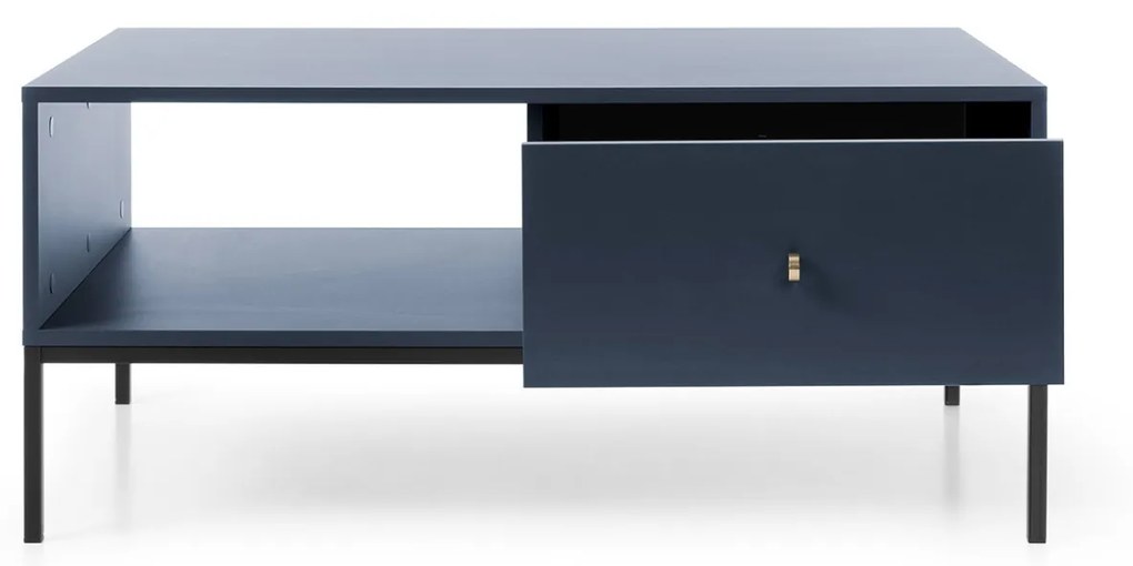Konferenčný stolík Mono II 104 cm modrý/čierny