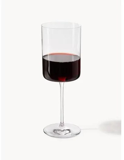 Poháre na červené víno z krištáľového skla Xavia, 4 ks
