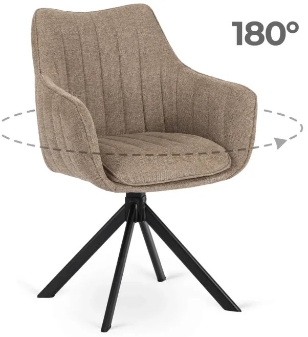 PROXIMA.store - Čalúnená otočná stolička MUMBAI FARBA: oranžová