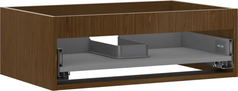 Mexen Box-A, závesná skrinka 70 cm, 1 zásuvka, orech, 91AX0-0700-235-1-86