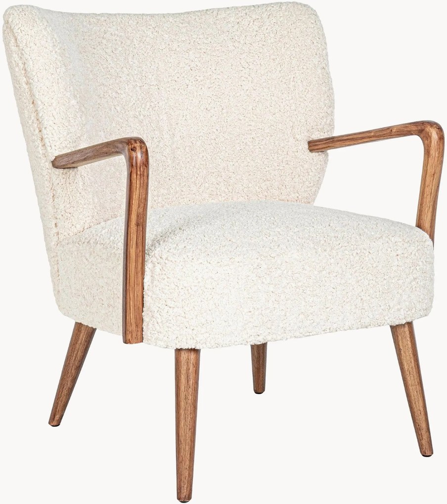 Plyšové kreslo's opierkami Moritz