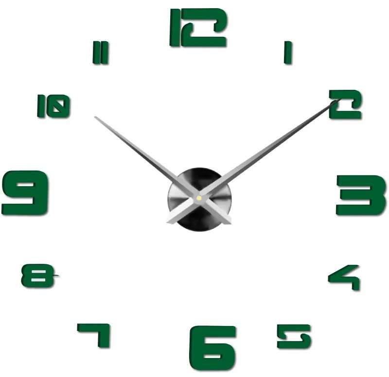 Moderné nalepovacie nástenné hodiny | 3D hodiny 12S021 Wall clock HEU+
