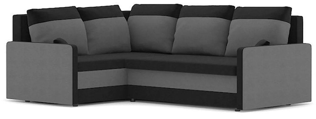 Rozkladacia rohová sedacia súprava MILTON II model 2 Ľavá Hnedá/cappuccino