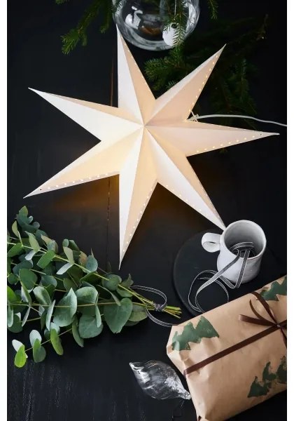 Markslöjd 705927 - Vianočná dekorácia LIVELY 1xE14/6W/230V pr. 60 cm biela