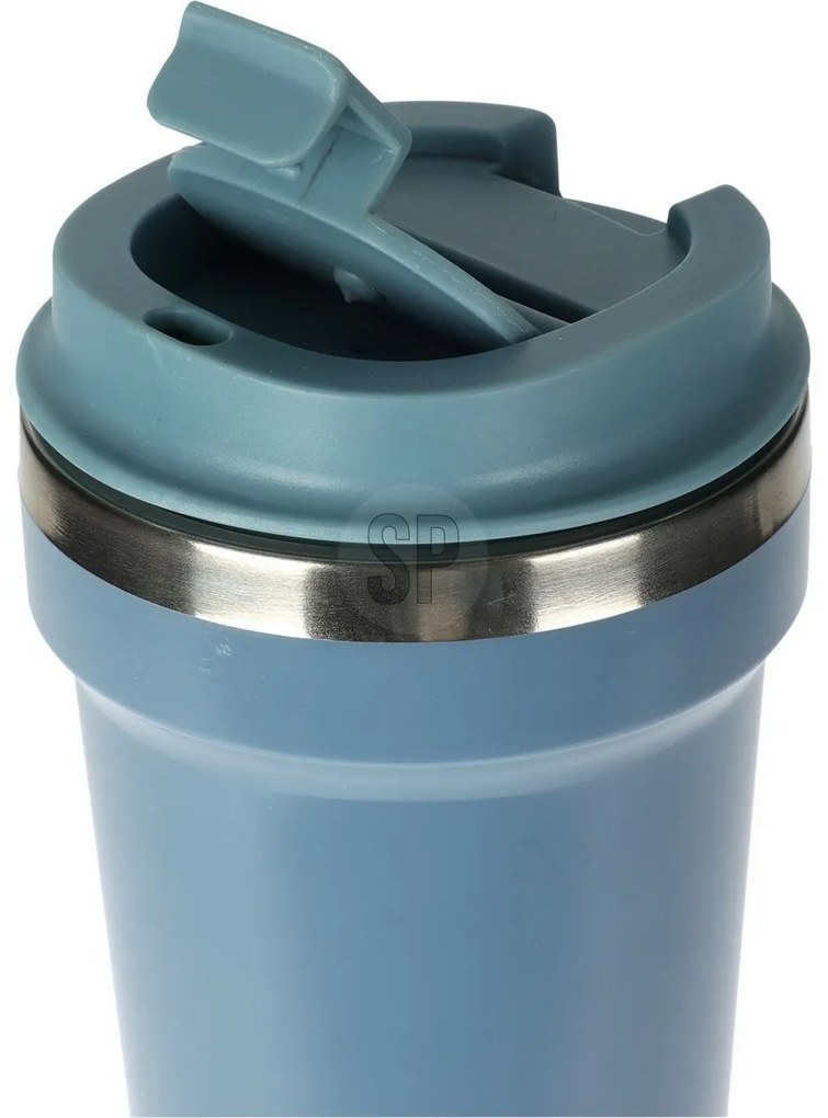 Termohrnček modrá 500 ml, 17 cm