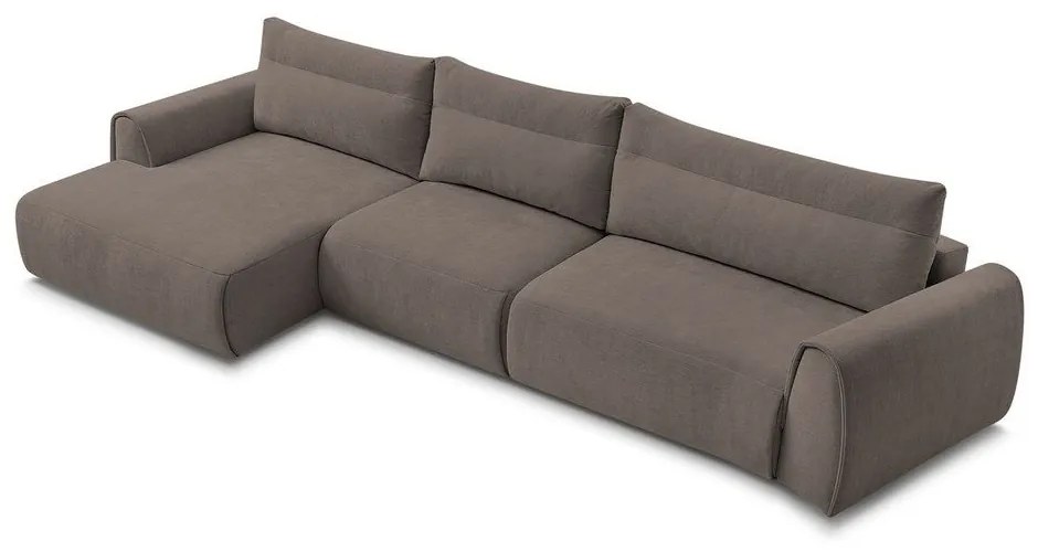 Hnedá rohová pohovka Aden – Bobochic Paris