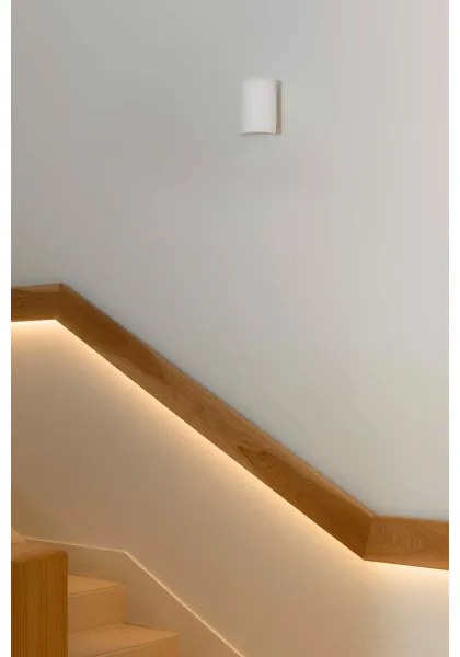 FARO 40522 - Nástenné svietidlo SOLE 1xGU10/8W/230V biela zaokrúhlený