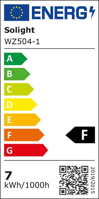 SOLIGHT LED žiarovka klasický tvar A60 7W, E27, 3000K, 270 °, 595lm