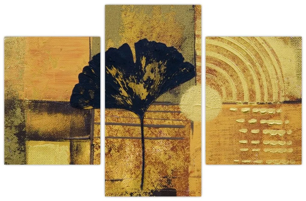 Obraz - List ginkgo (90x60 cm)