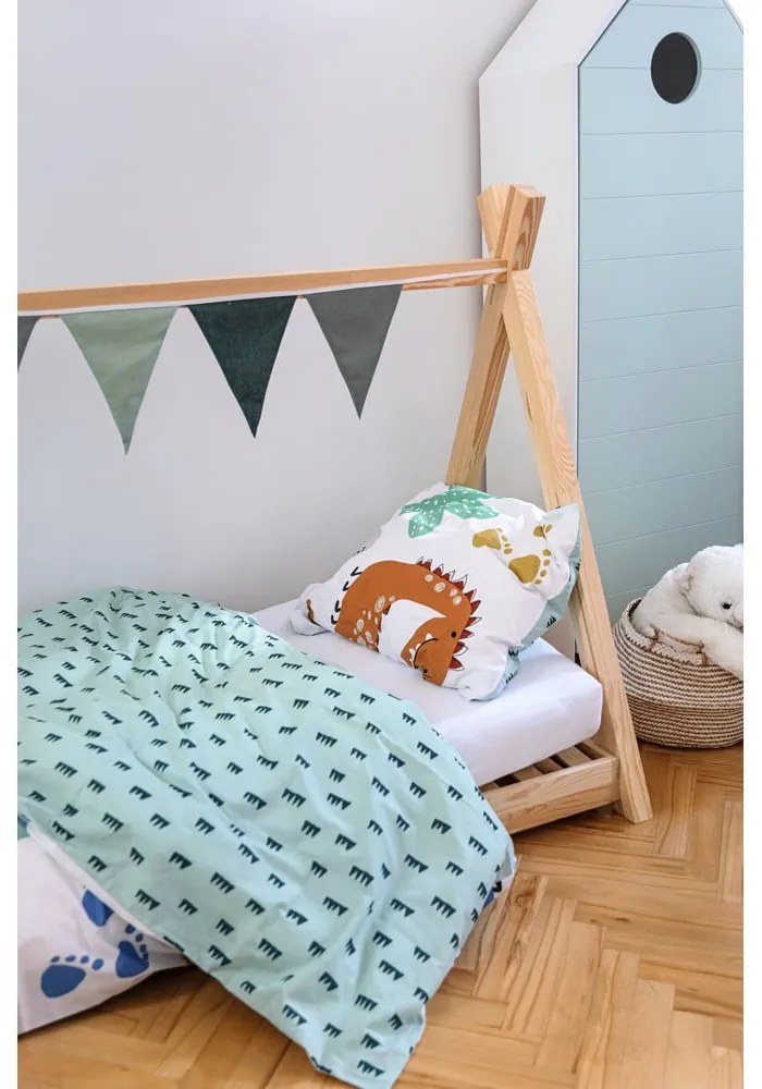 Domčeková posteľ z borovicového dreva Adeko Mila TP, 90 x 180 cm