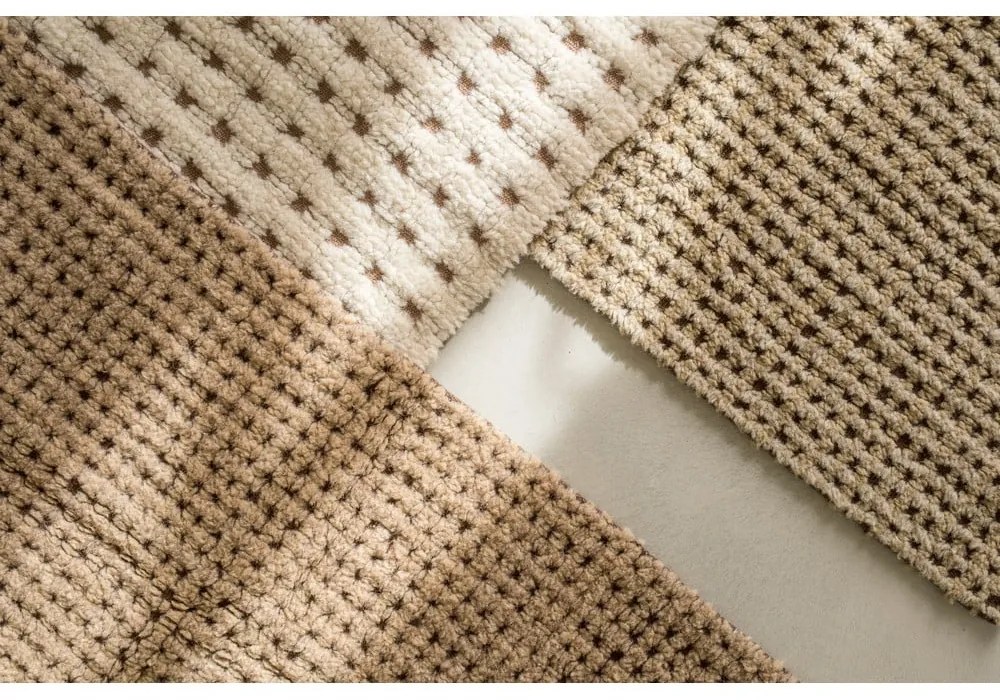 Prateľný/ručne tkaný vlnený behúň v prírodnej farbe 80x230 cm Unexpected Wool – Lorena Canals