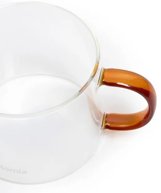 Hrnček GLOSSY s hnedým uškom 837079 440 ml