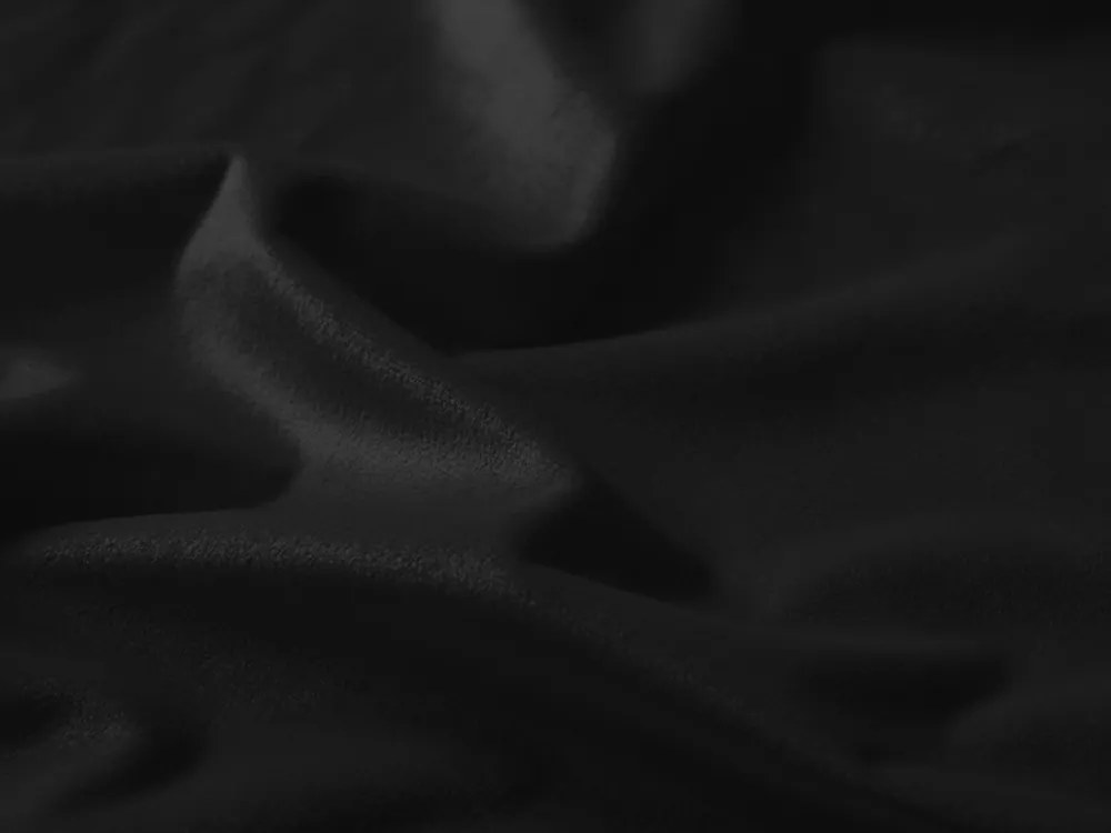 Biante Zamatový oválny obrus Velvet Prémium SVP-023 Čierny 100x140 cm