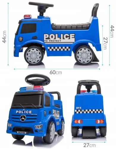Sapphire Odrážadlo Mercedes Police pre deti 657- modré