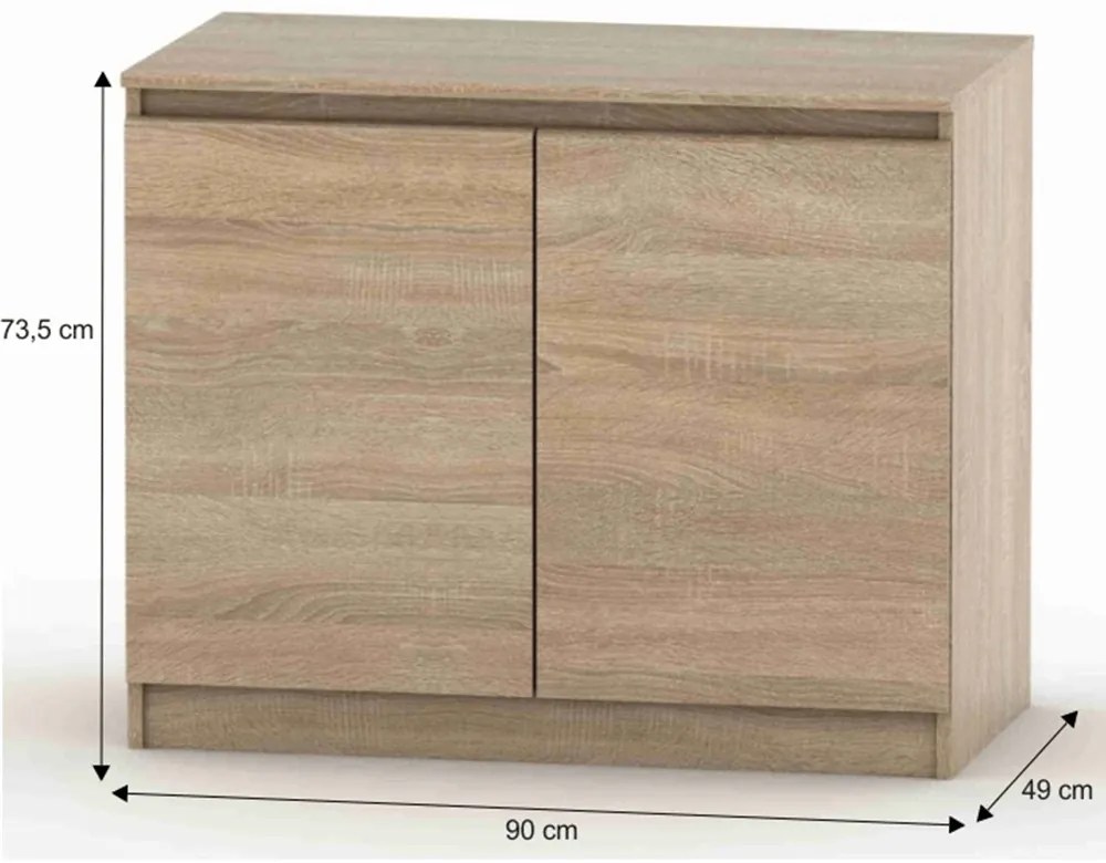 HANY NEW 008 skrinka, dub Sonoma