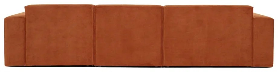 Oranžová menčestrová rohová pohovka (ľavý roh) Sting - Scandic