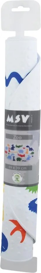 Detská protišmyková podložka do vane 39x69 cm Zoo – MSV