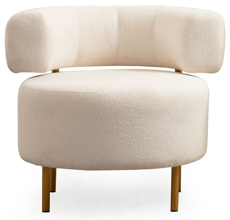Kreslo River Round White