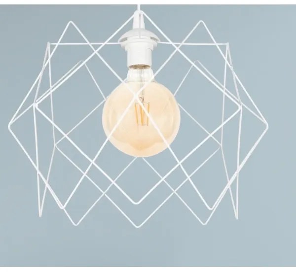 Luster na lanku GALL 1xE27/60W/230V biela