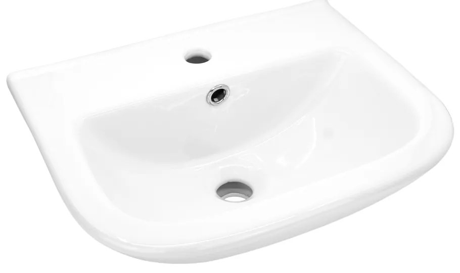 Mereo Mereo, keramické umývadlo 44x33,5x17 cm, biela lesklá, MER-VSD44U