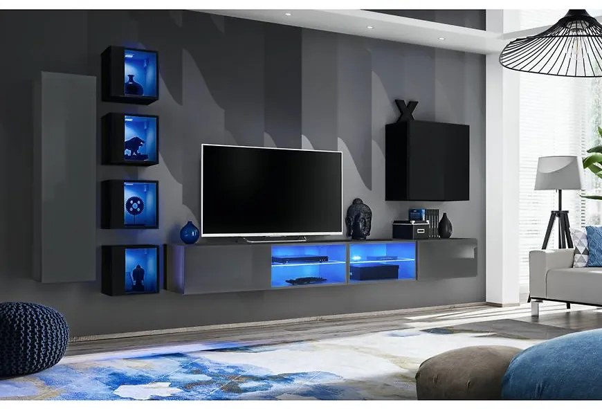 Obývacia Stena Switch Xxvi Grafit/Čierna