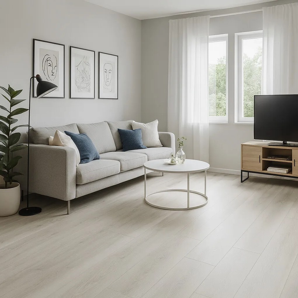 Country V 32 82831 Dub Elton biely, laminátová podlaha, 1292 x 193 mm, Egger