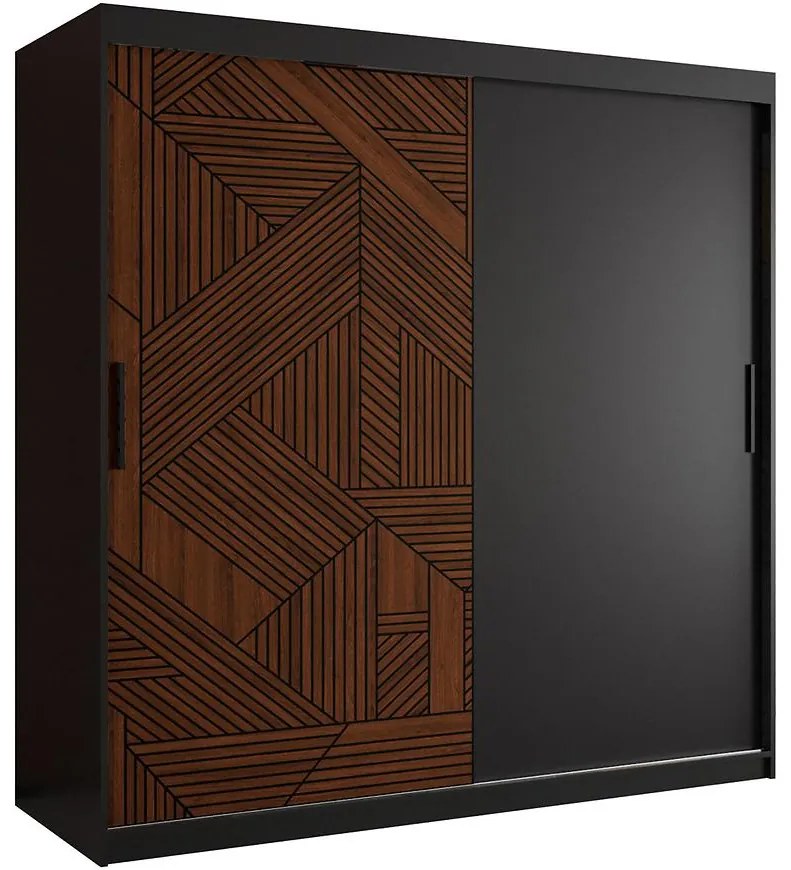 Skriňa Malakka 180 čierna