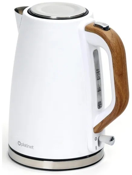 Rýchlovarná kanvica 1,7 l 2400W/230V nerez/biela