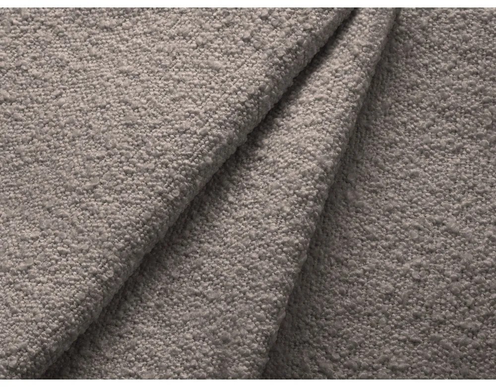 Sivé kreslo z textílie buklé Poppy – Micadoni