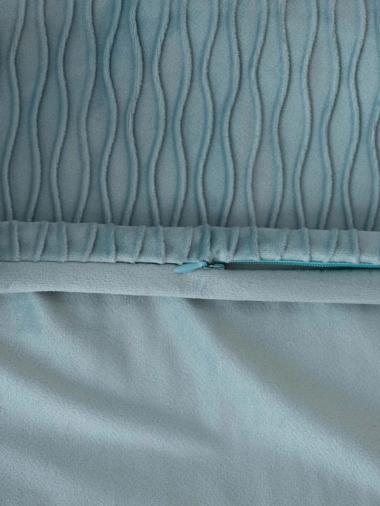 Obliečka na vankúš mikroplyš 45 × 45 cm - Elena mentolová