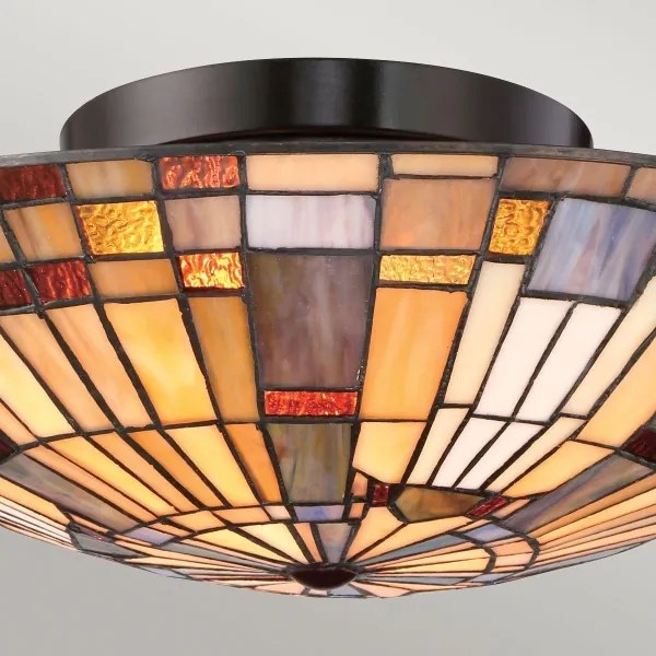 Quoizel QZ-INGLENOOK-F-SMALL-Stropné svietidlo INGLENOOK 2xE27/60W/230V priemer 40,7 cm